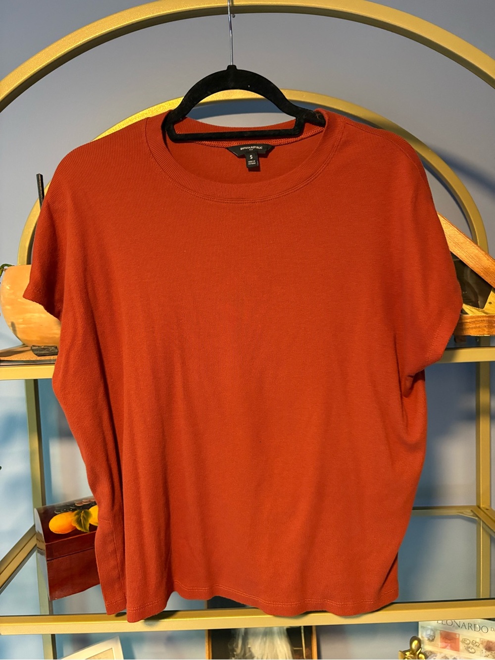 Women’s Crewneck Shirt - Rust Orange